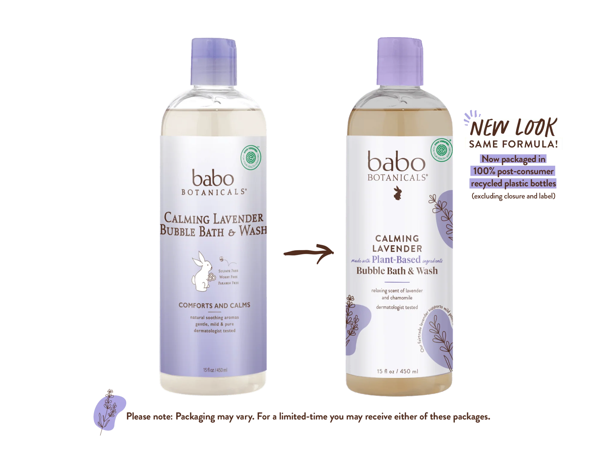 Calming Lavender Bubble Bath & Wash Duo - Image 3