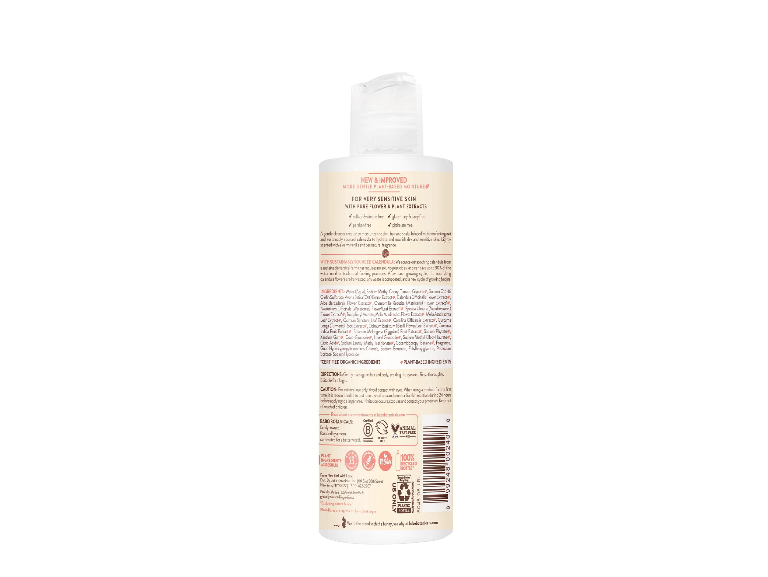 Moisturizing Oat & Calendula Shampoo & Wash Duo - Image 3