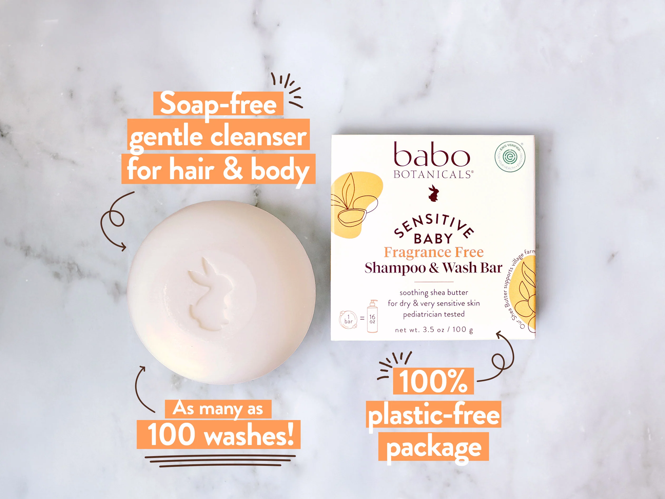 Sensitive Baby Shampoo Bar and Shower Tray Set - Image 6