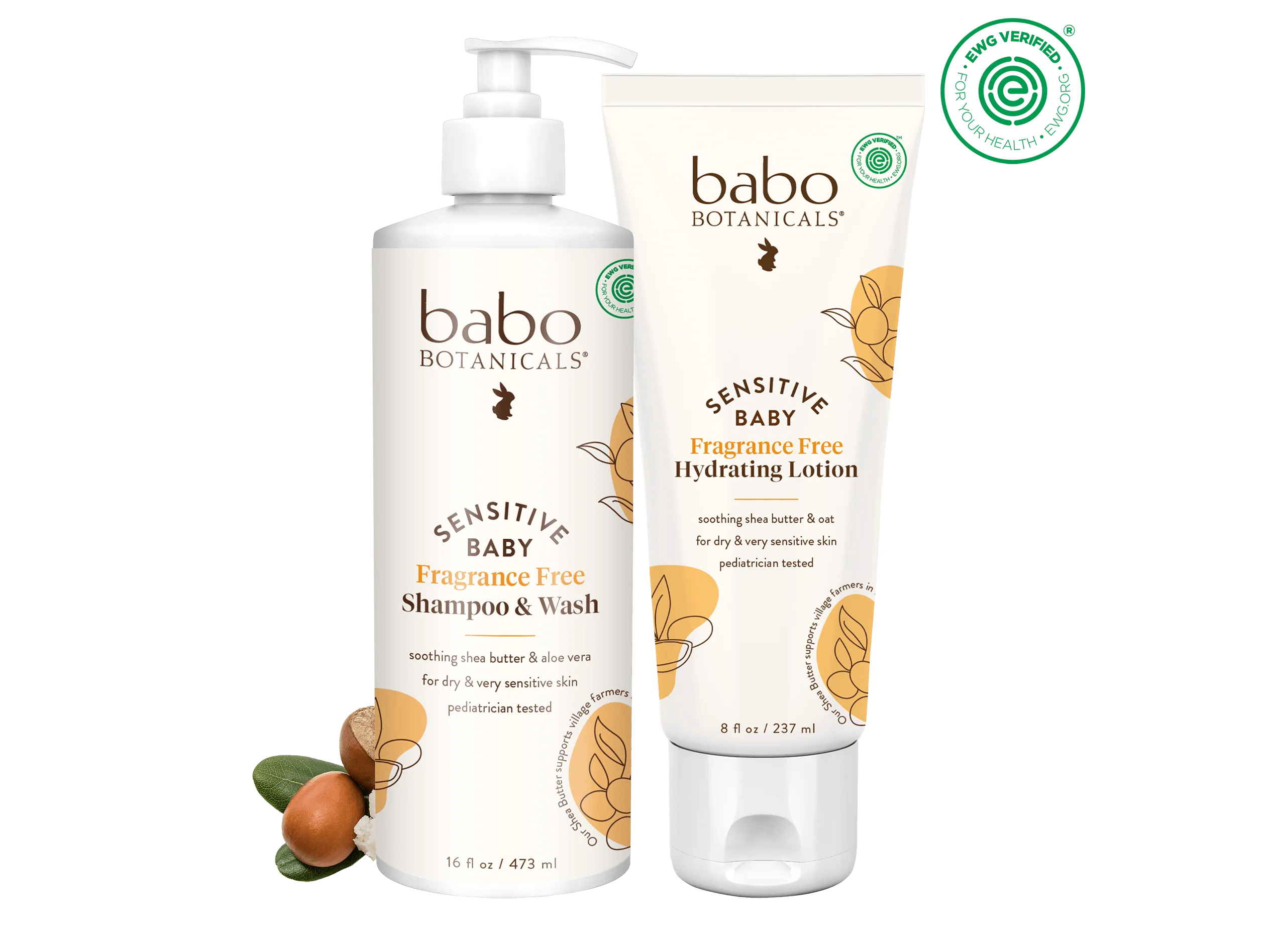 Sensitive Baby Shampoo & Lotion Set